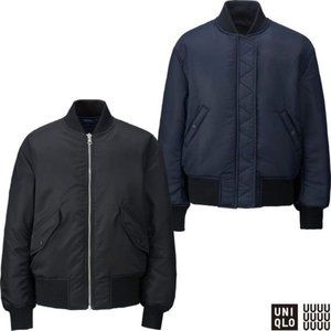 Uniqlo U Reversible Bomber Jacket - Navy/Black